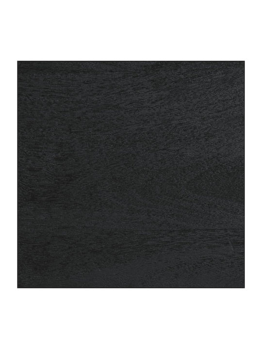 vidaXL Kaffeetisch Zentral aus Massivholz Schwarz M100xL54xH40cm