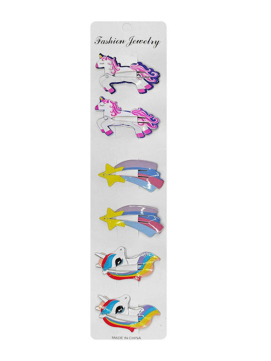 4teen-4ty Kids Hair Clips Set with Unicorn Bobby Pin 4teen-4ty Kids Hair Clips Set with Unicorn Bobby Pin