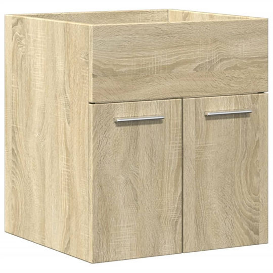 vidaXL Waschtisch mit Waschbecken & Spiegel L42xB18xH39cm Coffee