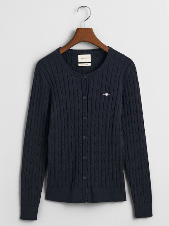 Women's Knitted Cardigan Evening Blue