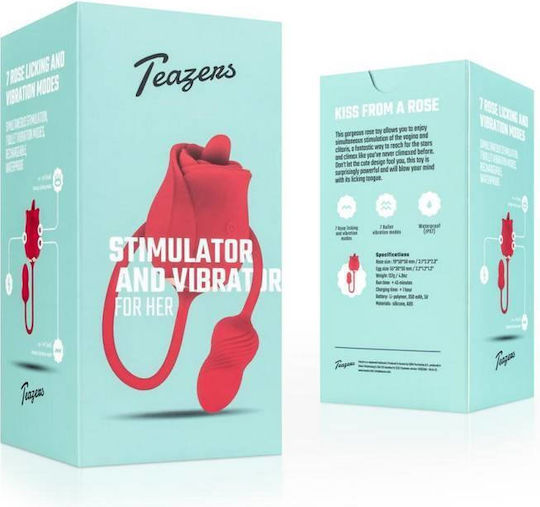 Teazers Rose Vibrator & Clitoris Stimulator For Her Mini Κλειτοριδικός Δονητής Ροζ