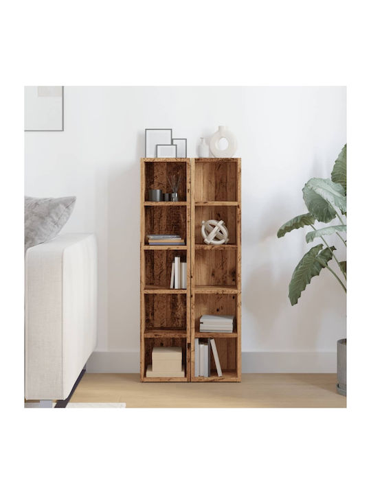 Shelves Floor Coffee 2pcs 21x16x93.5cm