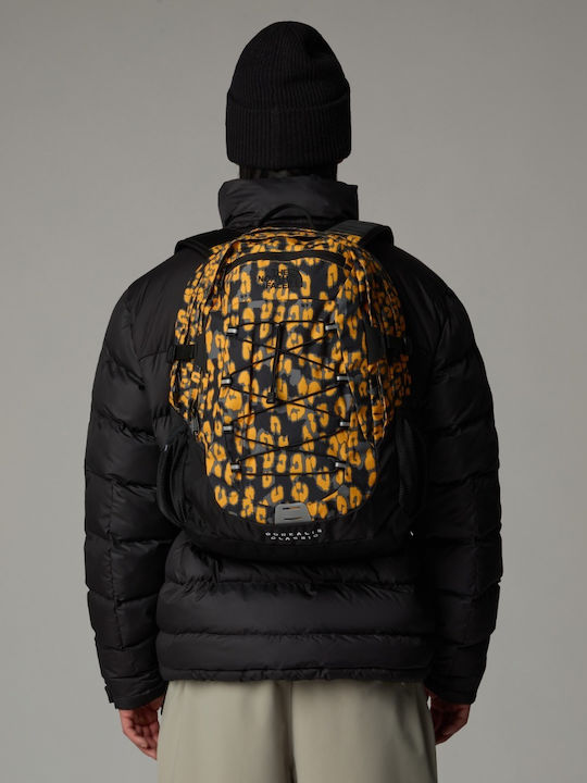 leopard print north face backpack The North Face Borealis Classic Waterproof 28lt Summit Gold Leopard Print