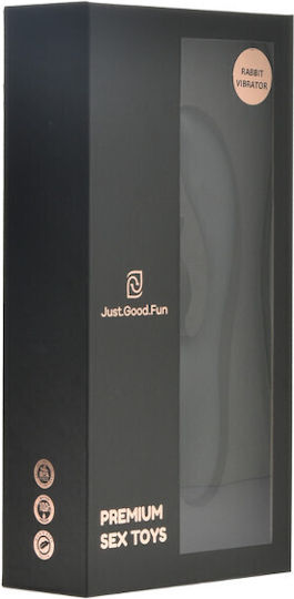 Just Good Fun Vibrator Iepurele 20cm Negru