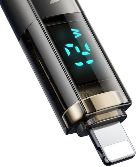 Mcdodo Cable Usb To Lightning Display Auto Power Off Fast Charging 1.2m Black