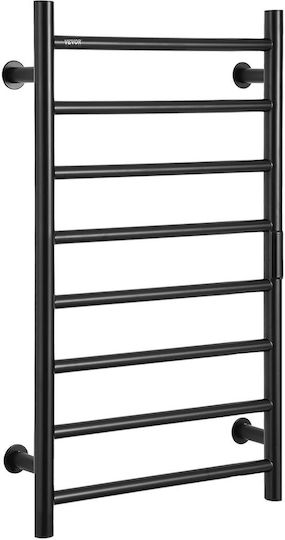 Vevor Electric Towel Rail 80x50cm Black