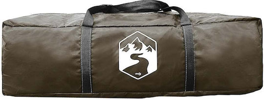 vidaXL Camping Tent Igloo Brown for 6 People