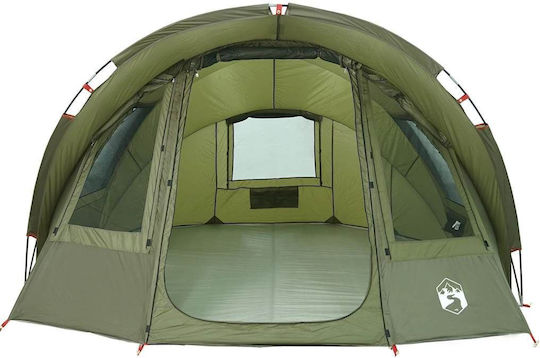 vidaXL Fishing Tent Tunnel Green for 2 People 330x315x176cm