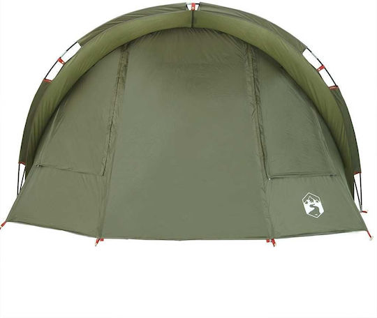 vidaXL Fishing Tent Tunnel Green for 2 People 330x315x176cm