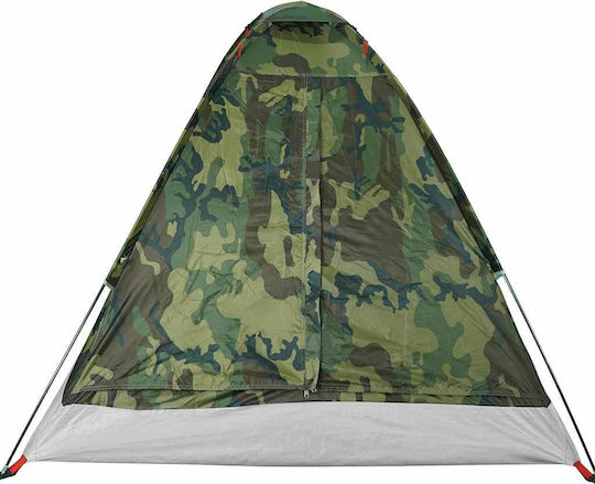 vidaXL Camping Tent Igloo Green for 2 People 198x145x105cm
