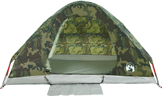 vidaXL Къмпинг сцена Igloo Зелена за 4 Хора