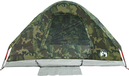 vidaXL Къмпинг сцена Igloo Зелена за 4 Хора