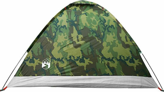 vidaXL Къмпинг сцена Igloo Зеленa за 4 човека