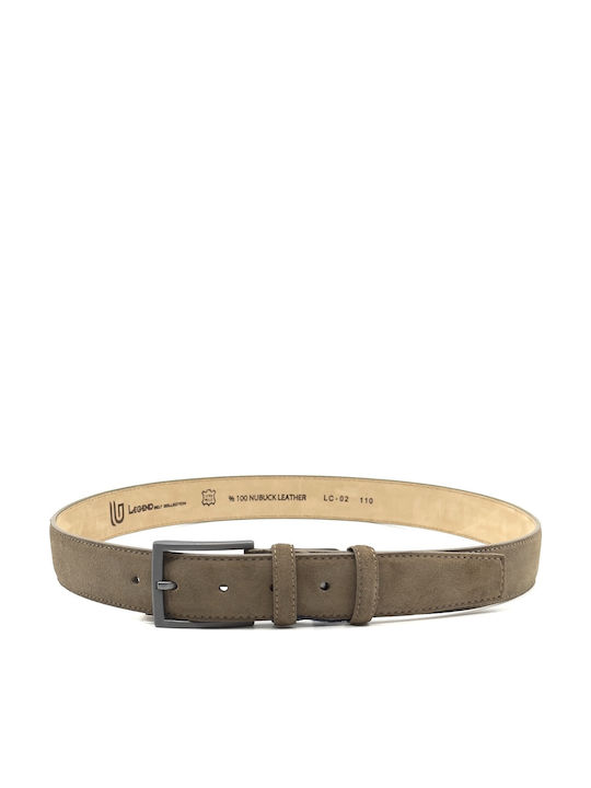 Men's Belt Leather Tabac Brown