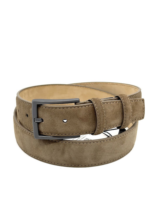 Men's Belt Leather Tabac Brown