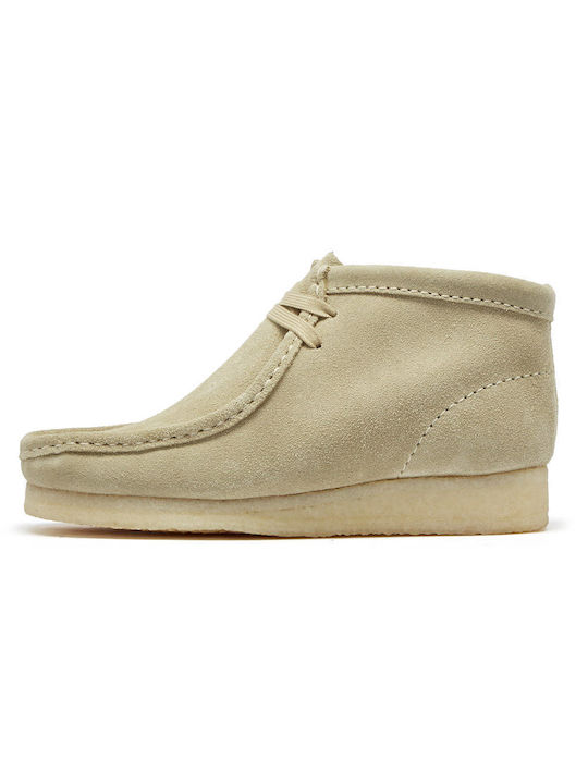 Clarks Wallabee Boot Ghete dama Bej