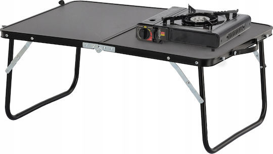 Tabelle Stahl für Camping Klappbar 60x42x27cm Schwarz