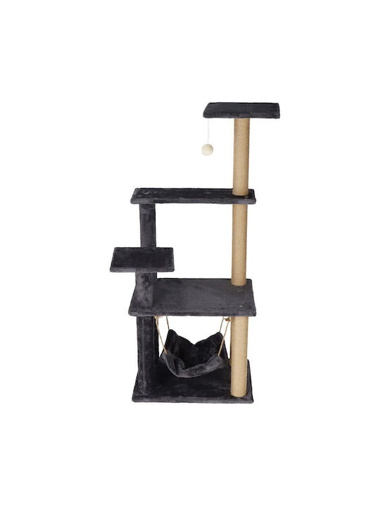 Cat Playset Scratching Post Hammock Ball 121cm Graphite