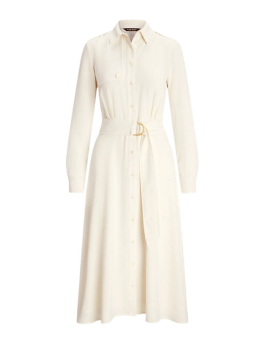 Ralph Lauren Satin Dress All Day Beige