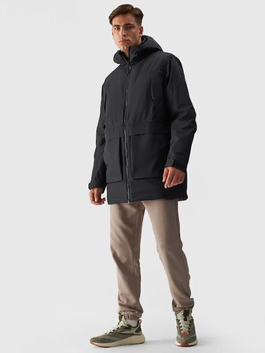 Winter Jacket Parka Waterproof and Windproof Black