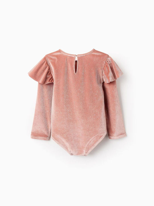 Zippy Children's Bodysuit Long Sleeve Pink