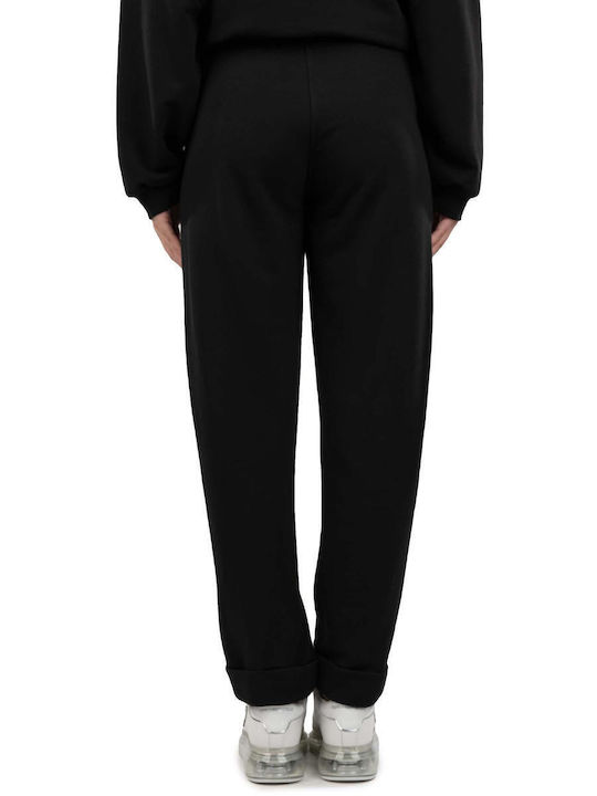 Moutaki Women's Cotton Trousers with Elastic Black