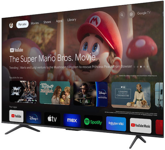 TCL Smart Τηλεόραση 65" 4K UHD QLED C655 HDR (2024) 65C655