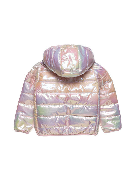 Alouette Kids Quilted Jacket with Hood Glossy