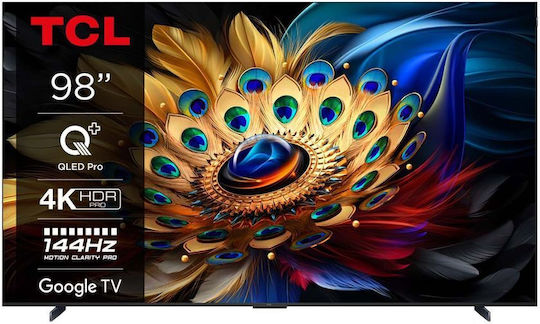 TCL Smart Τηλεόραση 98" 4K UHD QLED C655 HDR (2024) 98C655