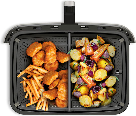 Izzy Air Fryer with Double Detachable Bucket 10lt Silver IZ-8225