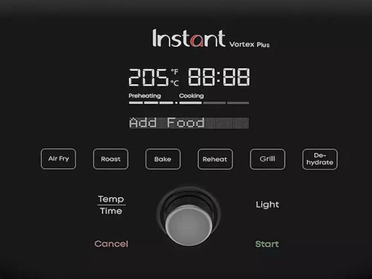 Instant Pot Vortex Plus OdourErase ClearCook Heißluftfritteuse 5.7Es Schwarz