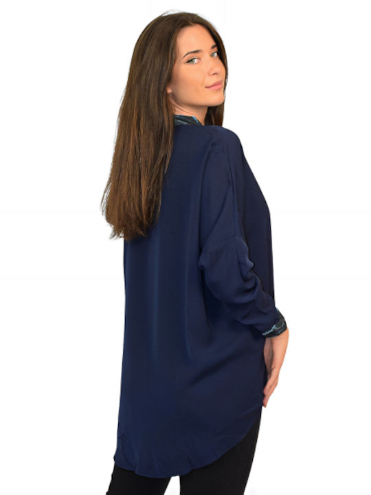 Morena Spain Women's Long Sleeve Shirt Blue