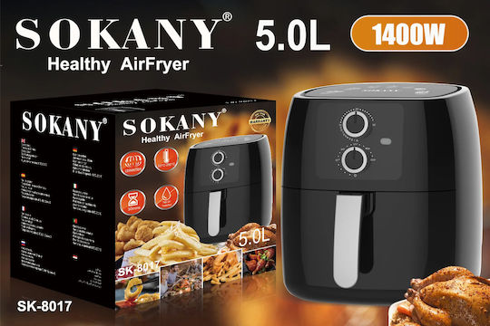 Sokany Air Fryer με Wi-Fi 5lt Μαύρο SK-8017