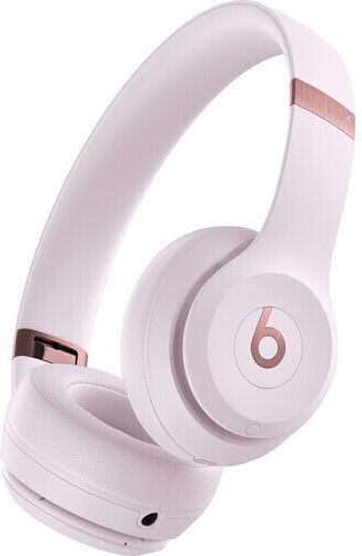 Beats Solo 4 Wireless / Wired On Ear Headphones with 50 hours of Operation and Quick Charge Cloud Pink