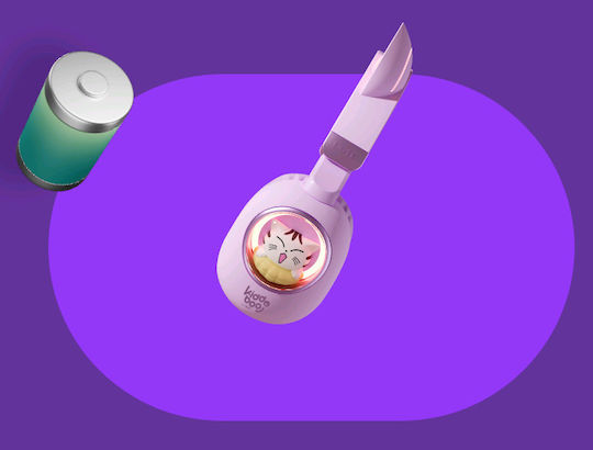 Kiddoboo Delulu Fără fir Bluetooth On Ear Căști cu 6 ore de Funcționare Aurii
