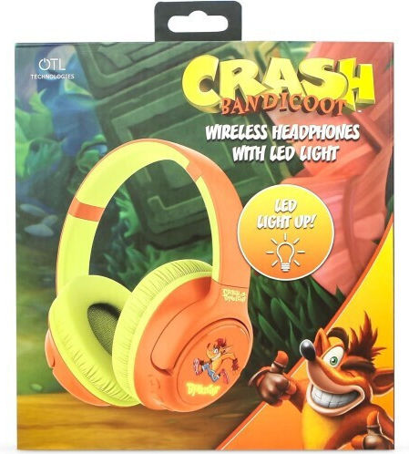OTL Crash Bandicoot Fără fir / Cu fir Pentru copii Over Ear Căști cu 50 ore de Funcționare Multicolor