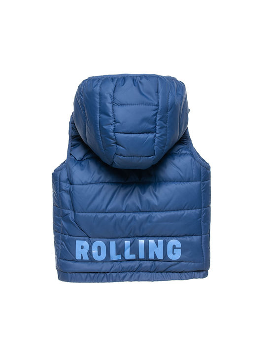 Alouette Kids Casual Jacket Sleeveless with Hood Blue