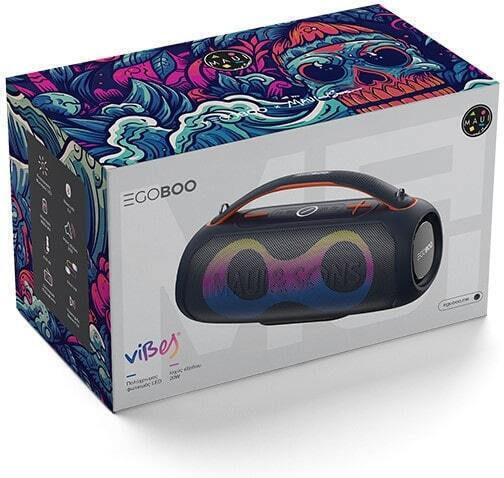 Egoboo X Maui Sons Bluetooth Speaker 20W with Radio and Battery Life up to 5 hours Blue