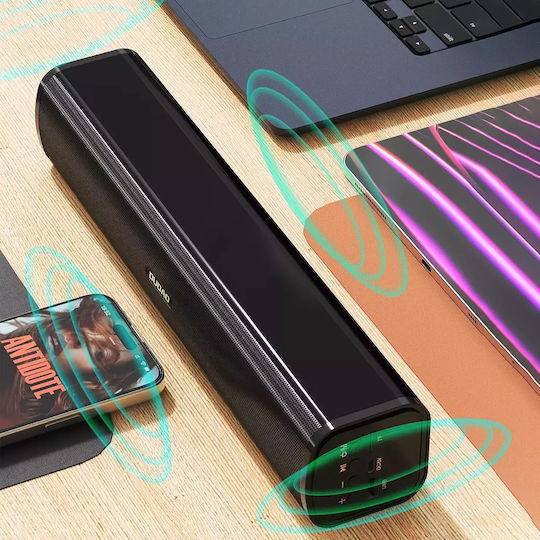 Dudao Y2+ Ηχείο Bluetooth 6W με Ραδιόφωνο και Διάρκεια Μπαταρίας έως 6 ώρες Μαύρο