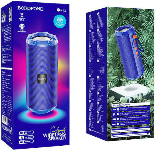 Borofone BR15 Bluetooth Speaker 10W with Radio and Battery Life up to 2.5 hours Blue