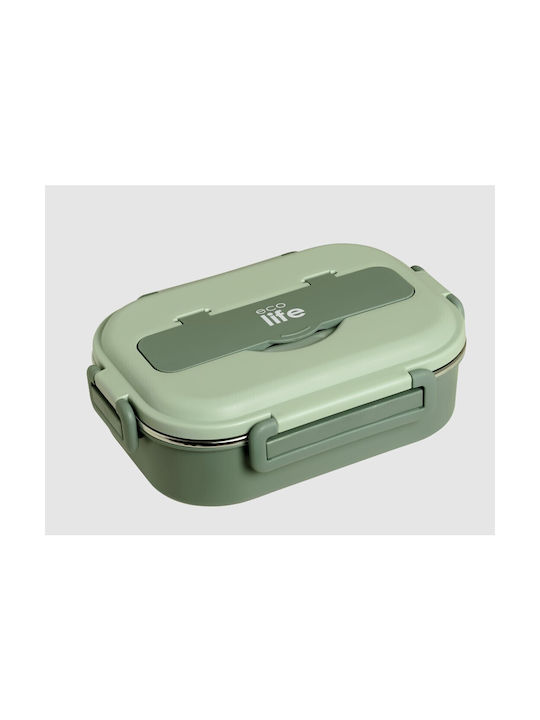 Ecolife Inox Lunch Box Cutlery Green 1000ml