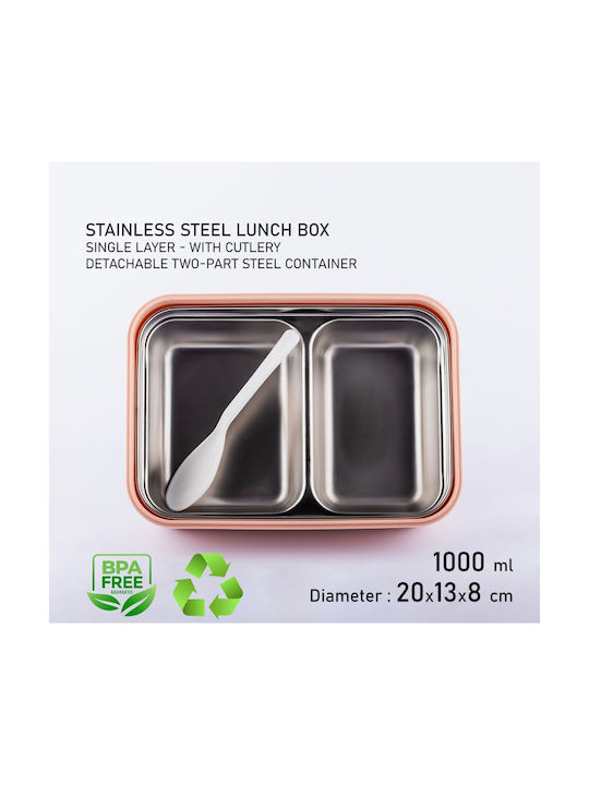 AGC Inox Lunch Box Orange 2pcs