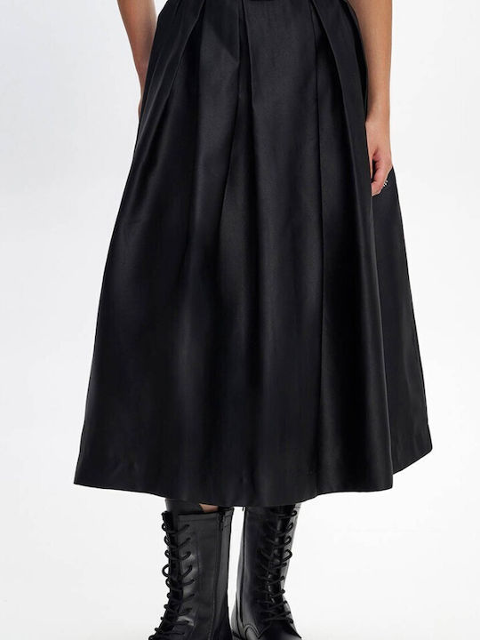 Ale - The Non Usual Casual Hochtailliert Maxi Rock Black