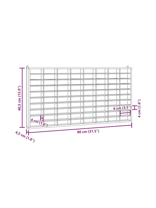Raft De Perete Pentru Copii Bej 80x4.5x40.5 cm