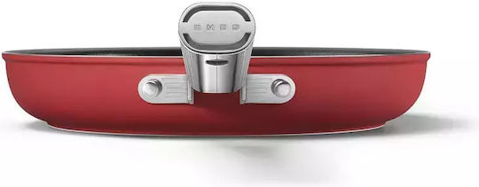 Smeg 50's Style Τηγάνι από Ανοξείδωτο Ατσάλι με Αντικολλητική Επίστρωση 28cm