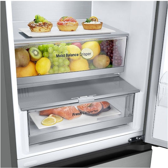 LG Kühl-Gefrierkombination 387Es Total NoFrost H203xB59.5xT68.2cm. Inox GBV5240DPY