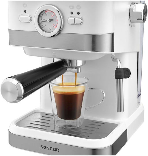 Sencor Automatic Espresso Machine 1050W Pressure 20bar White SES 1720WH