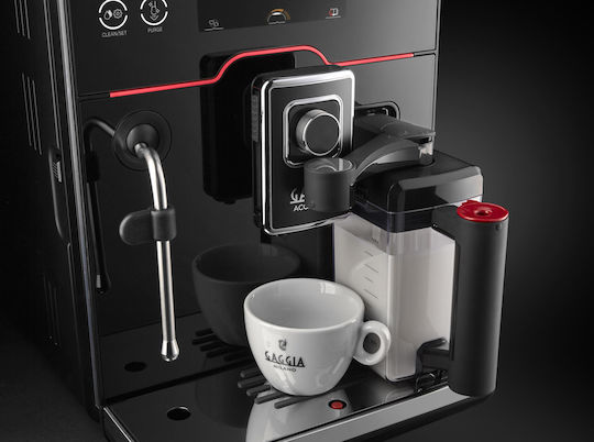 Gaggia Accademia Automatic Espresso Coffee Machine 1500W Pressure 15bar for Cappuccino with Grinder Black RI9781/01