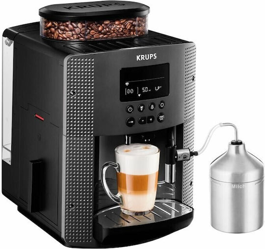 Krups Automatic Espresso Machine 1450W Pressure 15bar with Grinder Gray