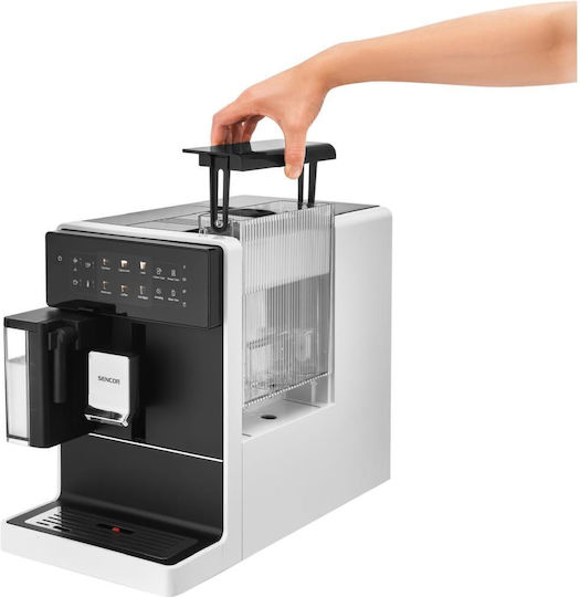 Sencor 1400W Налягане 19бар с мелачка Бяла SES 9301WH